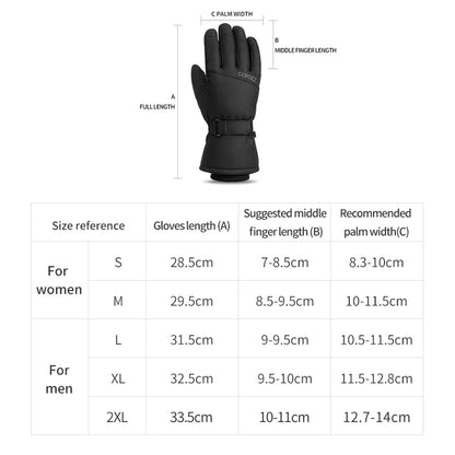 Men Women Winter Ski Gloves