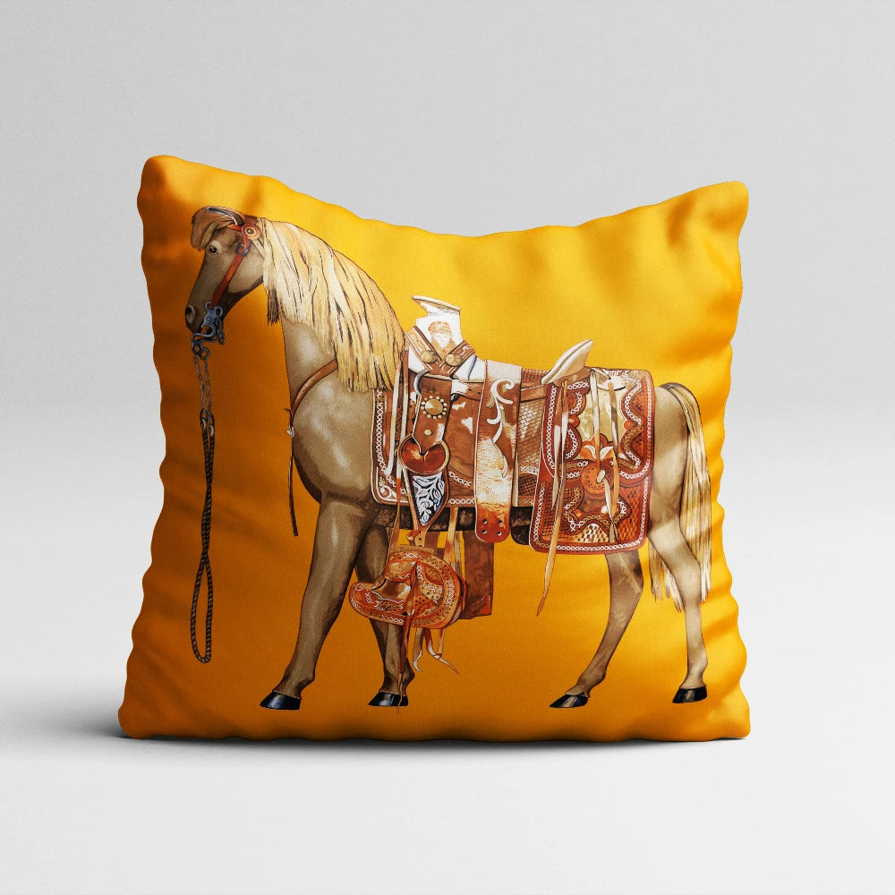 Euro Vintage Luxury Pillow Cover for Sofa Decoration Animal Revival Cushion Cover 45x45cm Horse/Bird/Flower Patter couch