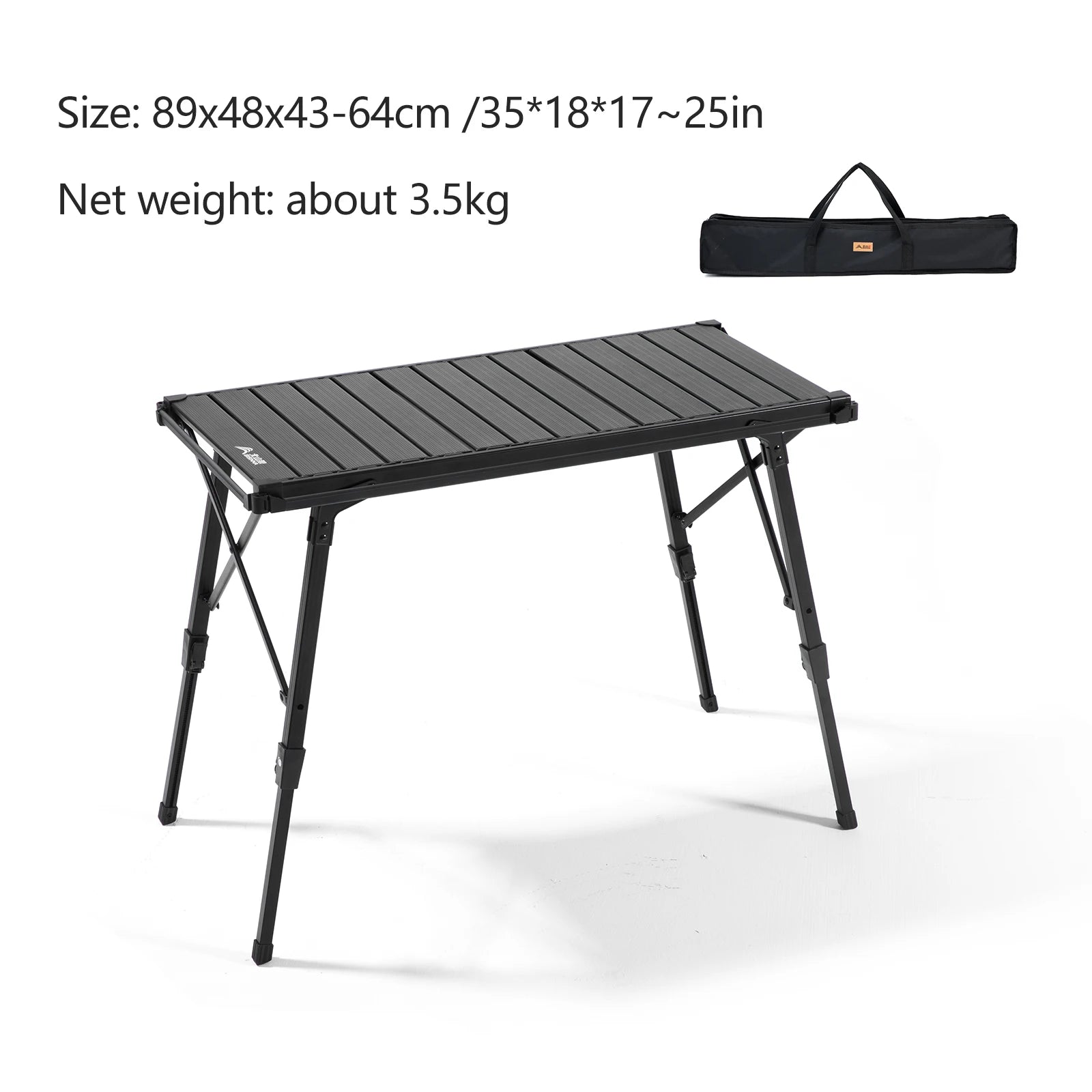 BISINNA Multifunctional IGT Table Aluminum Alloy Lightweight Camping BBQ Table Adjustable Leg Desktop for Picnic Hiking