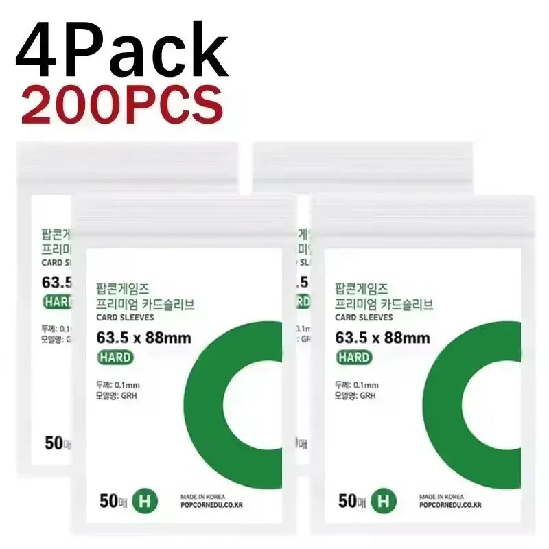 1-500Pcs Premium HD Transparent Kpop Idol Card Protective Sleeve Album Photo Waterproof Protector Game Card Holder 56x87mm