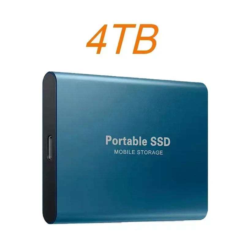 High Speed Portable SSD External Hard Drive 4TB USB3.1 Interface Hard Disk Solid State Drive Mass Storage Device for Laptop/PC