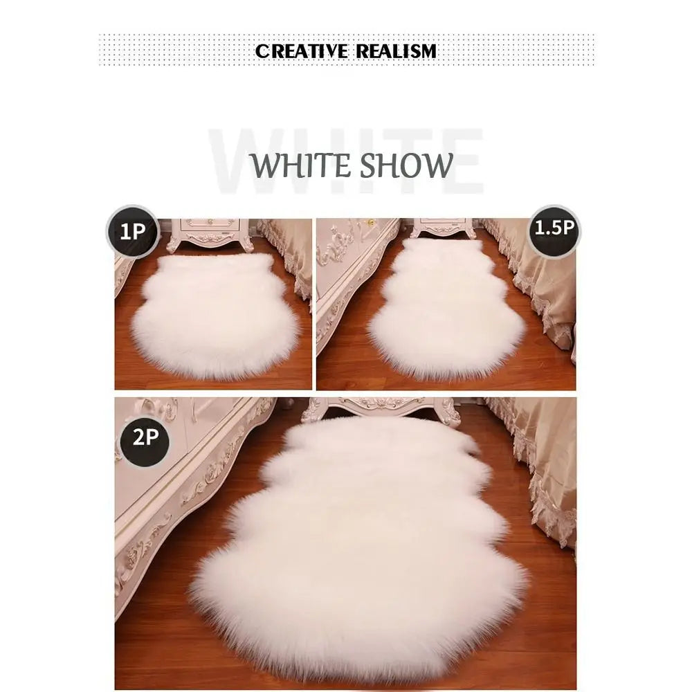 Artificial Sheepskin Long Hair Fluffy Rug