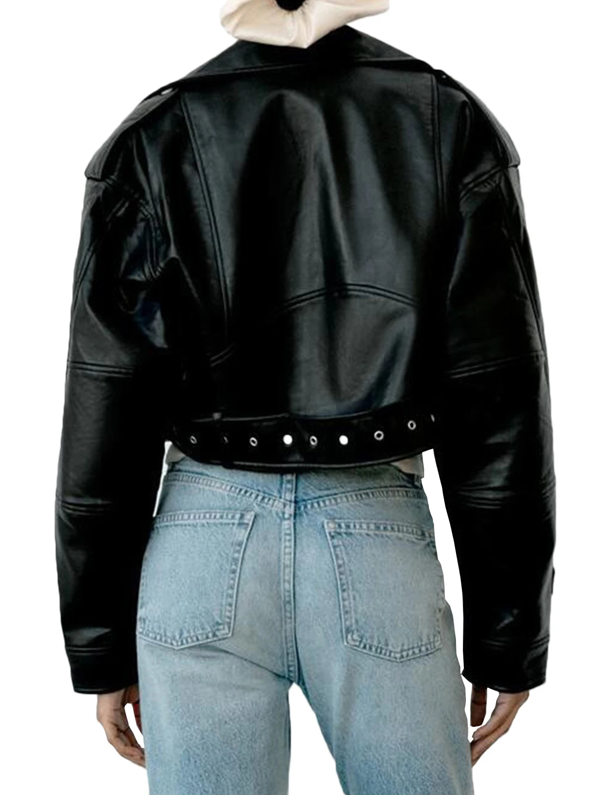 Casual Faux PU Leather Jacket for Women