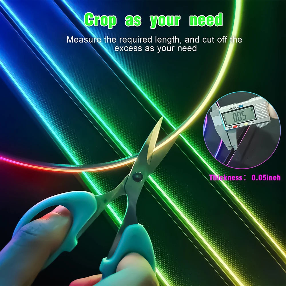 6 in 1 Car Interior Acrylic Guide Fiber Strip 18 in 1 Backlight Car Ambient Lights RBG 64 Color Decoration Atmosphere Lamp earu