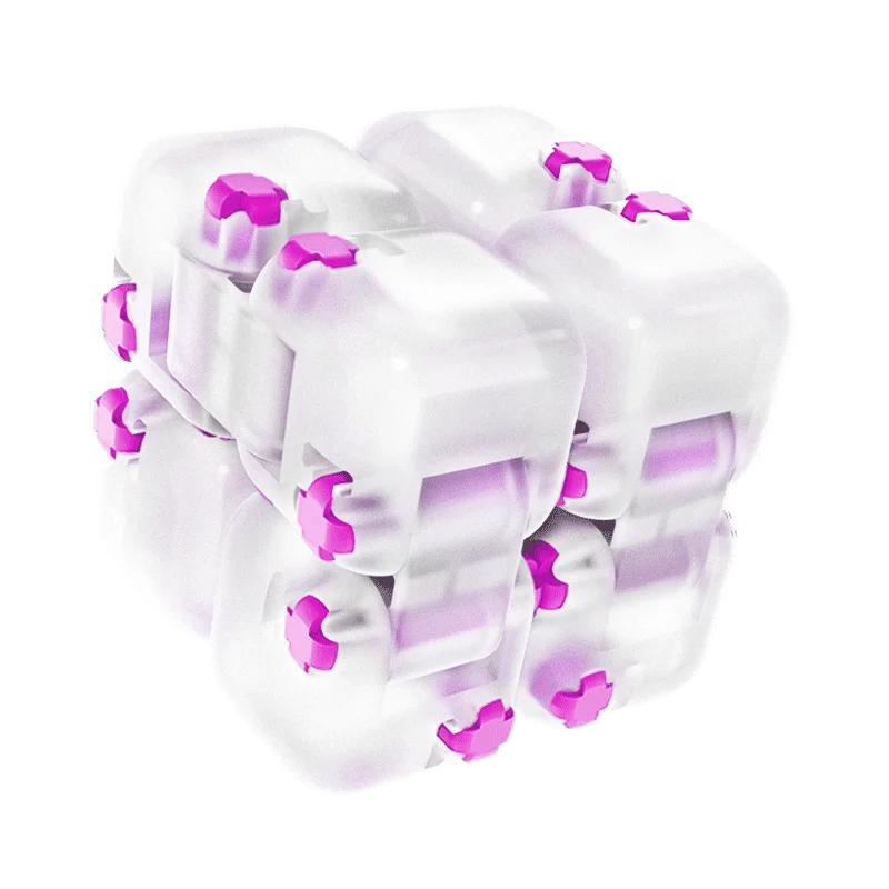 Xiaomi Mitu Colorful Fidget Cube Spinner SevenSurprise Fingertip Building Block Bricks    ToyPuzzle Assembling New decompression