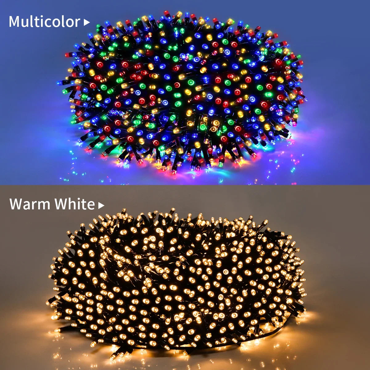 100M 50M Twinkle Star LED String Lights Waterproof 8 Lighting Modes For Outdoor Garden Yard Lawn Christmas Tree Festival Decor