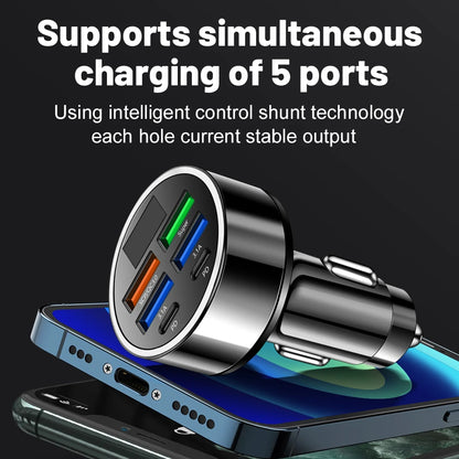 100W 6-Port Fast Charging Car Charger