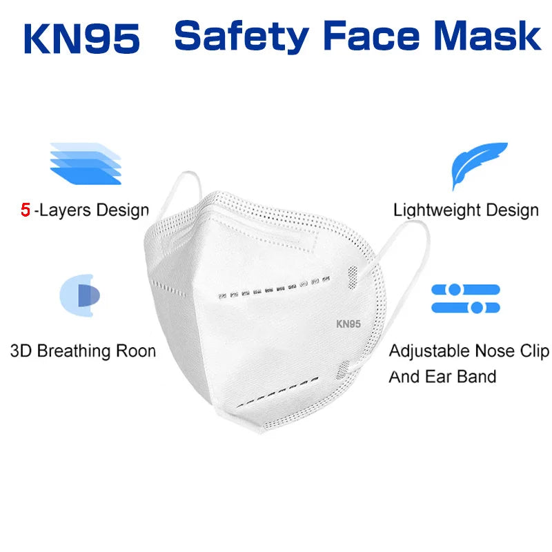 10-100Pcs ffp2 mask kn95 Face masque mask ffp2 mascarillas quirurgicas homologadas kn 95 certificadas mascherine ffp3 Masks