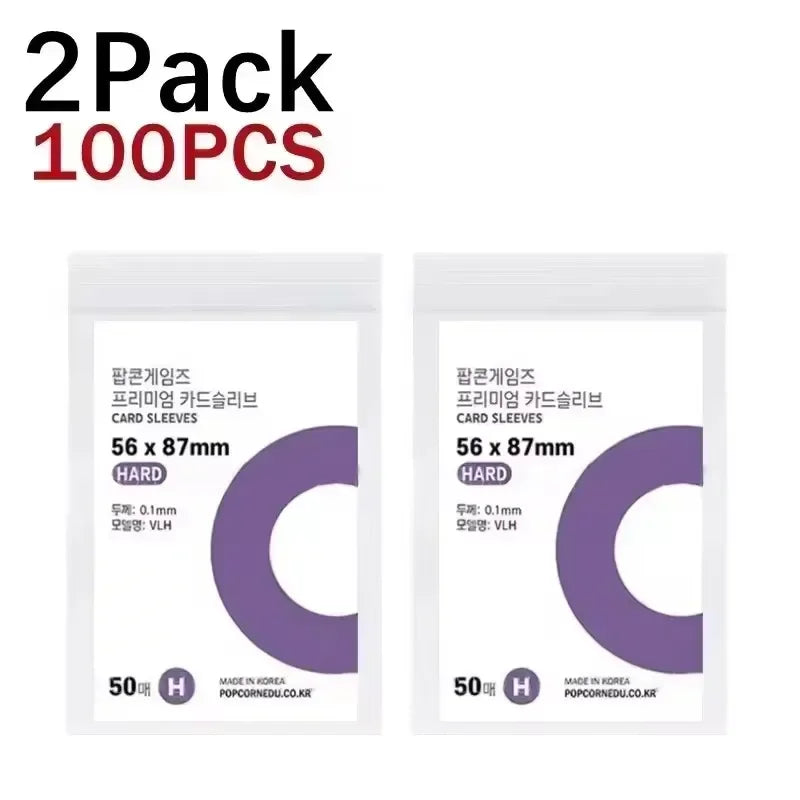 1-500Pcs Premium HD Transparent Kpop Idol Card Protective Sleeve Album Photo Waterproof Protector Game Card Holder 56x87mm