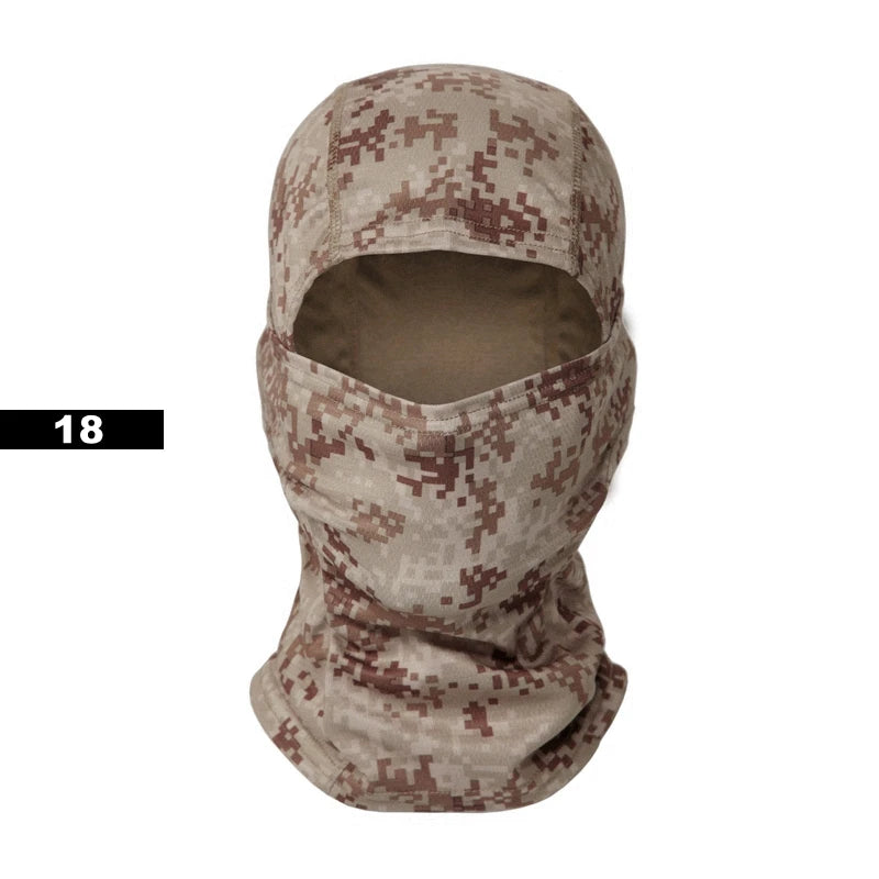 Tactical Balaclava Baseball Caps Full Face Mask Set Men Summer Snapback Sun Hat Outdoor Hunting Camouflage Balaclava