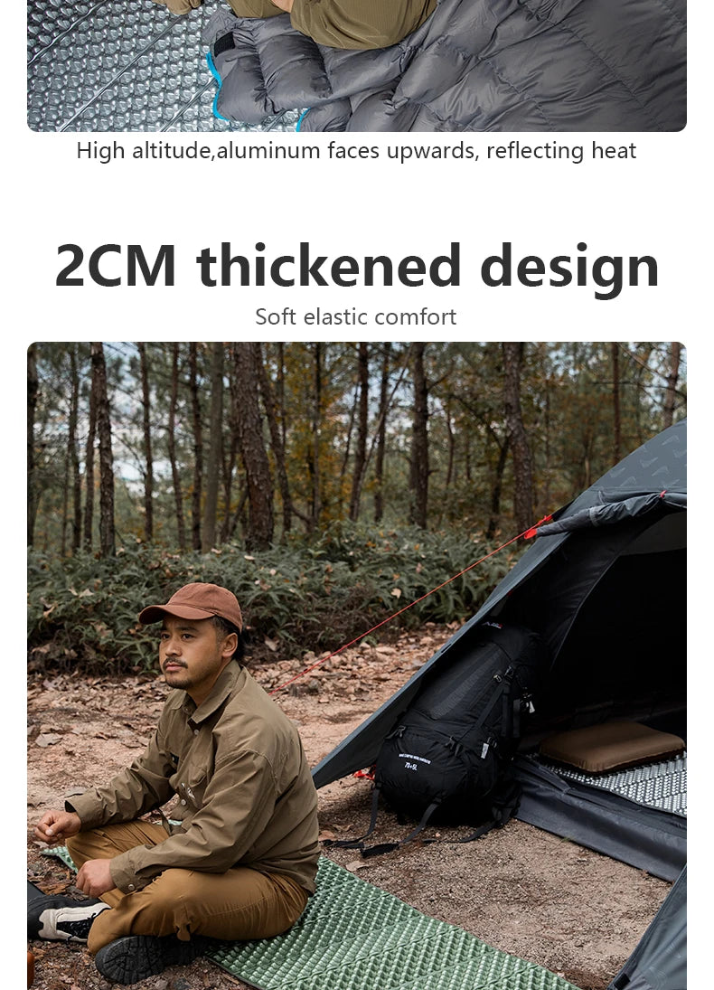 BISINNA Ultralight Camping Mat Portable Folding Moistureproof Sleeping Pad for Outdoor Picnic Hiking Travel