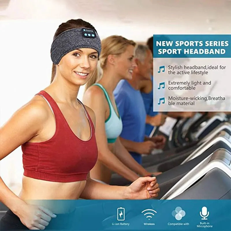 Bluetooth Sports & Sleep Headband with Earphones