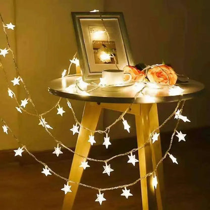 6M 40 LED Outdoor Star String Lights