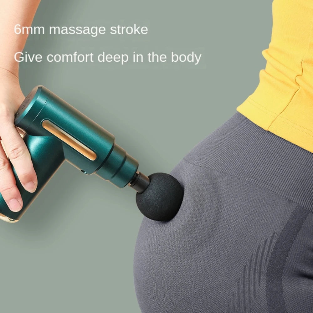 Multifunctional fascia gun massager instrument portable muscle massage relaxation electric vibrating fascia gun