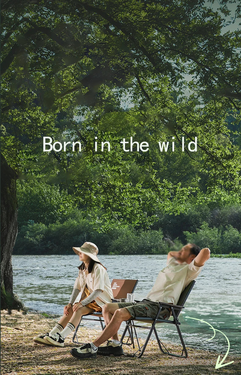 BISINNA Outdoor Folding Camping Chair Portable Lounge Kemit Chair Picnic Beach Hiking Trekking
