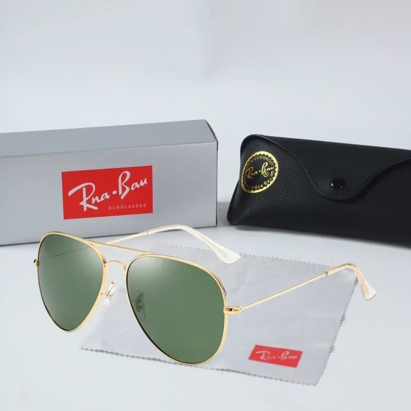 New 2025 Top brand classic polarized sunglasses men's pilot sunscreen sunglasses color film women's Tom Hardy style toad mirror