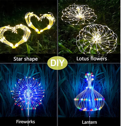 420LED Solar Firework Garden Lights