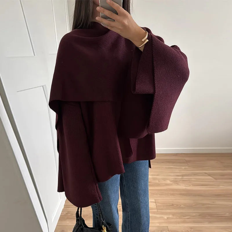 Chic Single Breasted V-neck Oversized Jackets Women's Fashion Solid Long Sleeve Warm Woolen Coats 2024 Lady Casual Streetwear