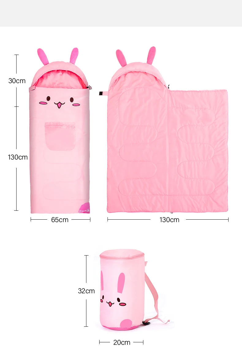 BSWolf Children Cartoon Blanket Camping Sleeping Bag for Children Birthday Gifts Thick 1PC Bedspread On The Bed Animals Sleep