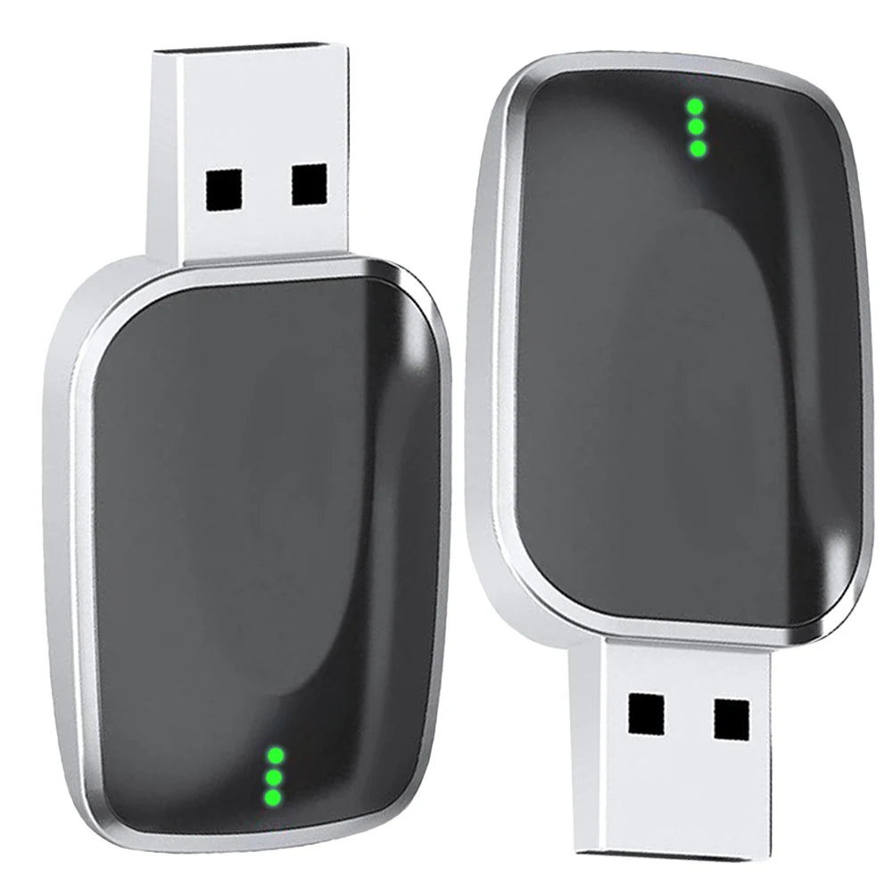 2 in 1 Wireless CarPlay Android Auto Adapter Carplay AI Box Convert Wired To Wireless Plug & Play for Factory Wired CarPlay Cars