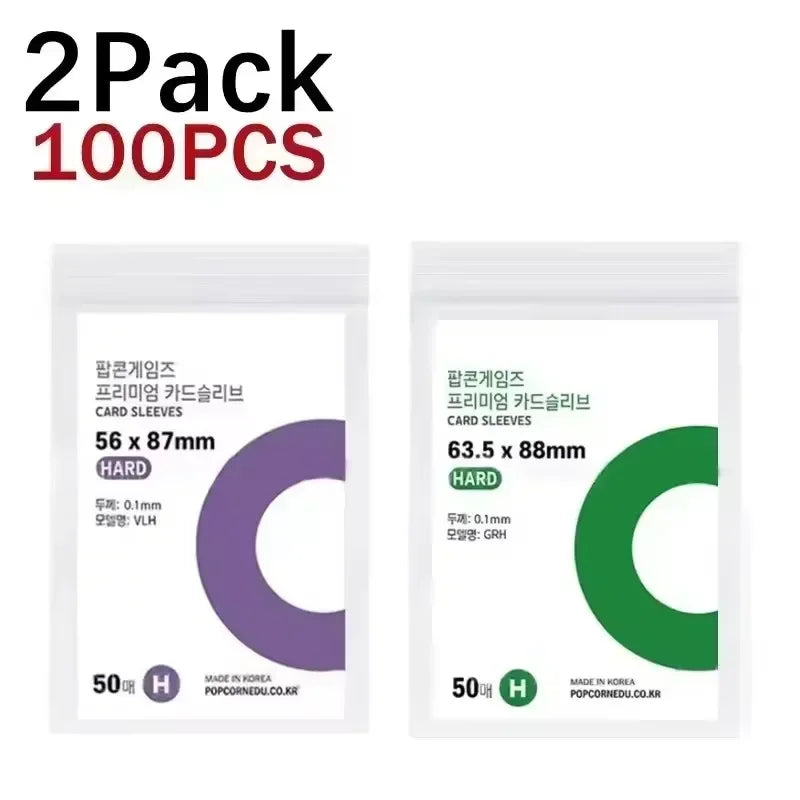 1-500Pcs Premium HD Transparent Kpop Idol Card Protective Sleeve Album Photo Waterproof Protector Game Card Holder 56x87mm