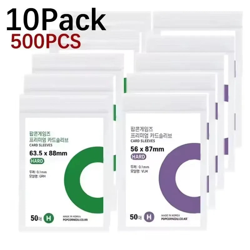 1-500Pcs Premium HD Transparent Kpop Idol Card Protective Sleeve Album Photo Waterproof Protector Game Card Holder 56x87mm