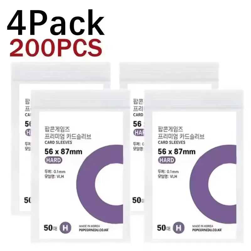 1-500Pcs Premium HD Transparent Kpop Idol Card Protective Sleeve Album Photo Waterproof Protector Game Card Holder 56x87mm
