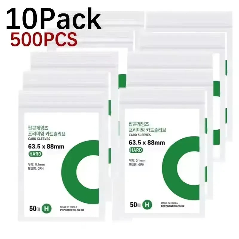 1-500Pcs Premium HD Transparent Kpop Idol Card Protective Sleeve Album Photo Waterproof Protector Game Card Holder 56x87mm