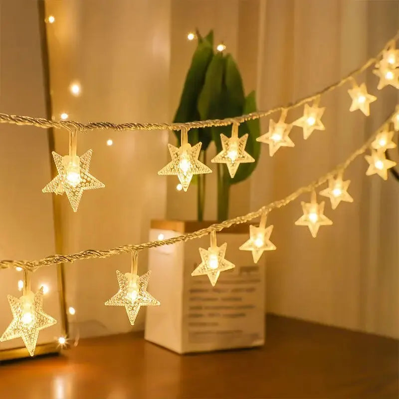 6M 40 LED Outdoor Star String Lights