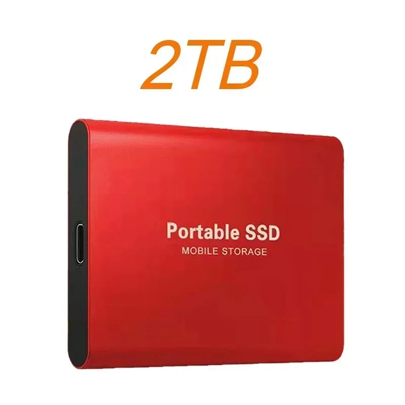 High Speed Portable SSD External Hard Drive 4TB USB3.1 Interface Hard Disk Solid State Drive Mass Storage Device for Laptop/PC