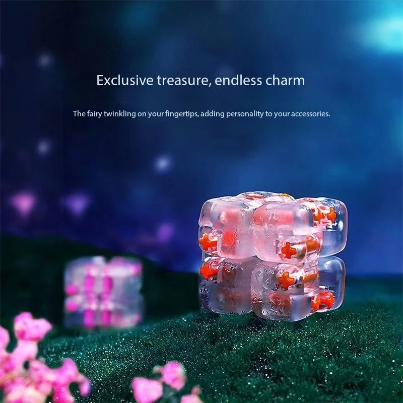 Xiaomi Mitu Colorful Fidget Cube Spinner SevenSurprise Fingertip Building Block Bricks    ToyPuzzle Assembling New decompression