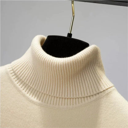 New Women's Turtleneck Knitted Pullover