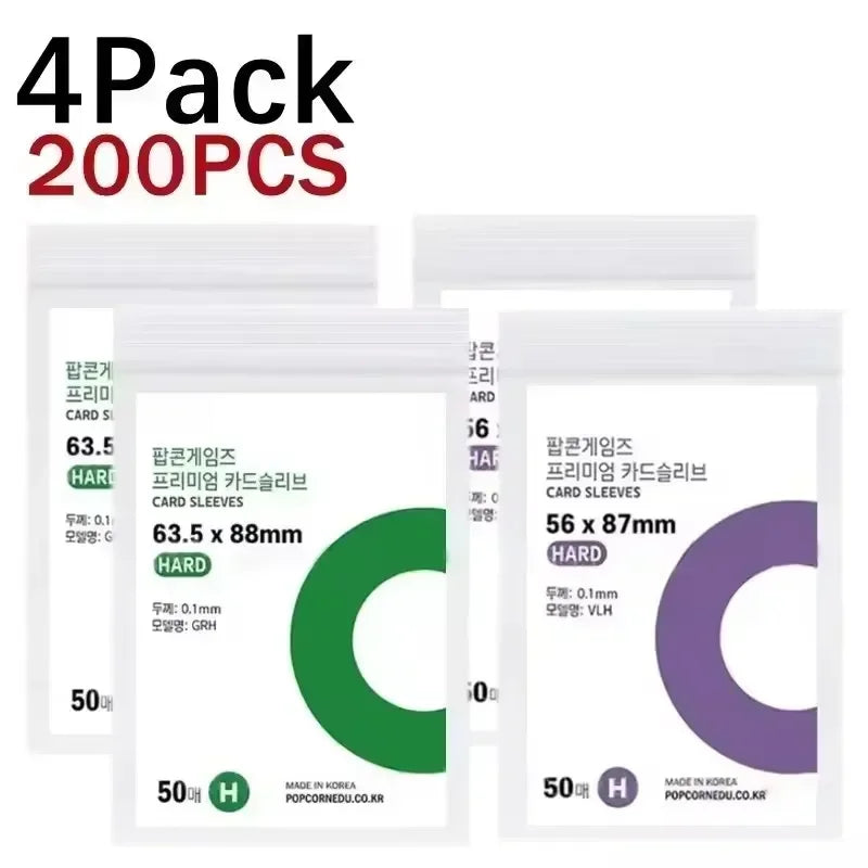 1-500Pcs Premium HD Transparent Kpop Idol Card Protective Sleeve Album Photo Waterproof Protector Game Card Holder 56x87mm