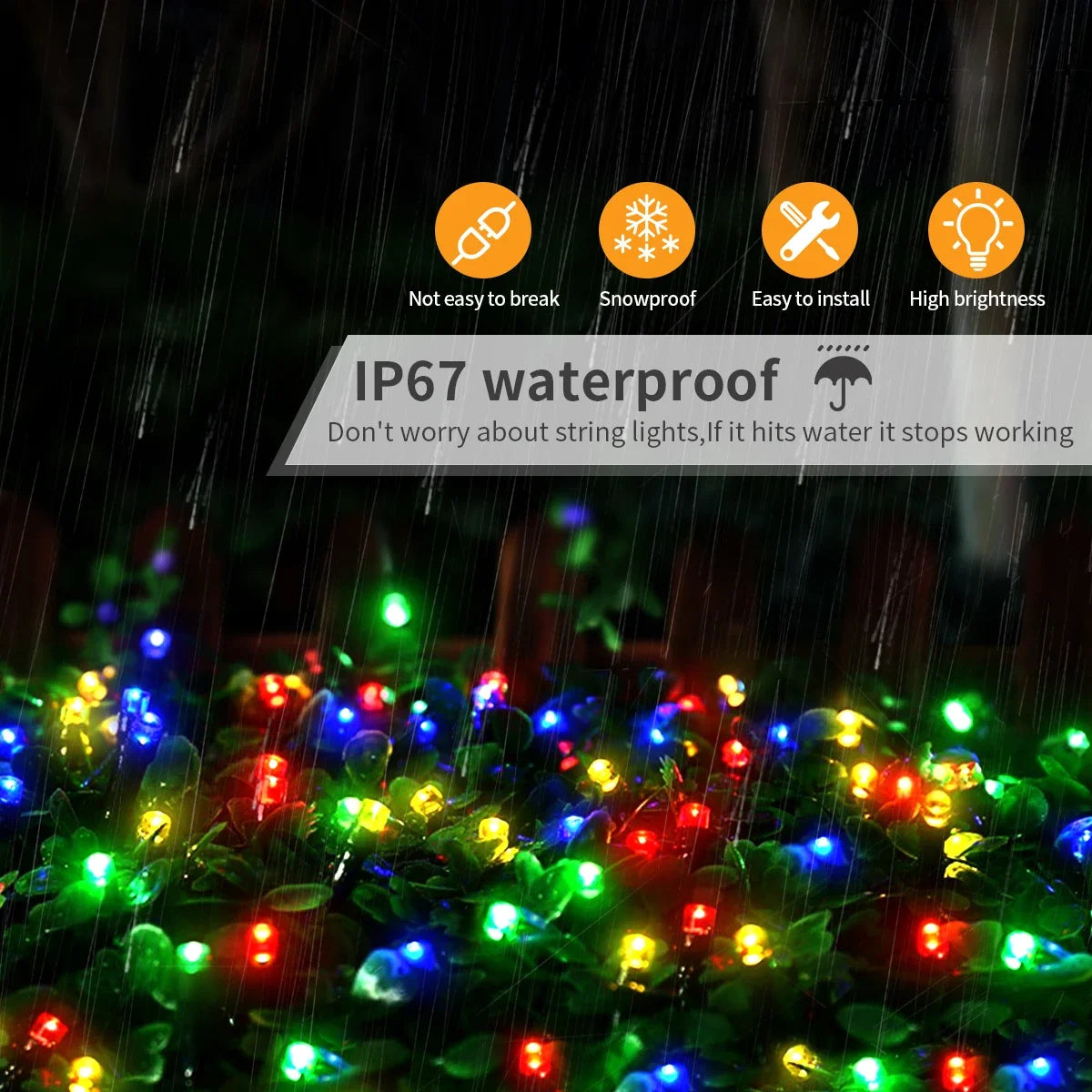 100M 50M Twinkle Star LED String Lights Waterproof 8 Lighting Modes For Outdoor Garden Yard Lawn Christmas Tree Festival Decor