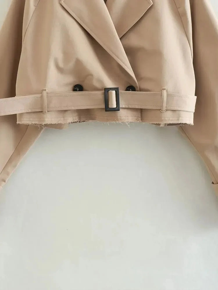 Women's Cropped Trench Jacket