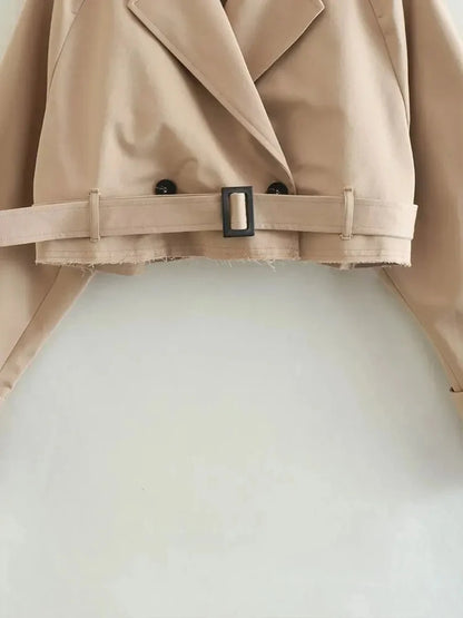 Women's Cropped Trench Jacket