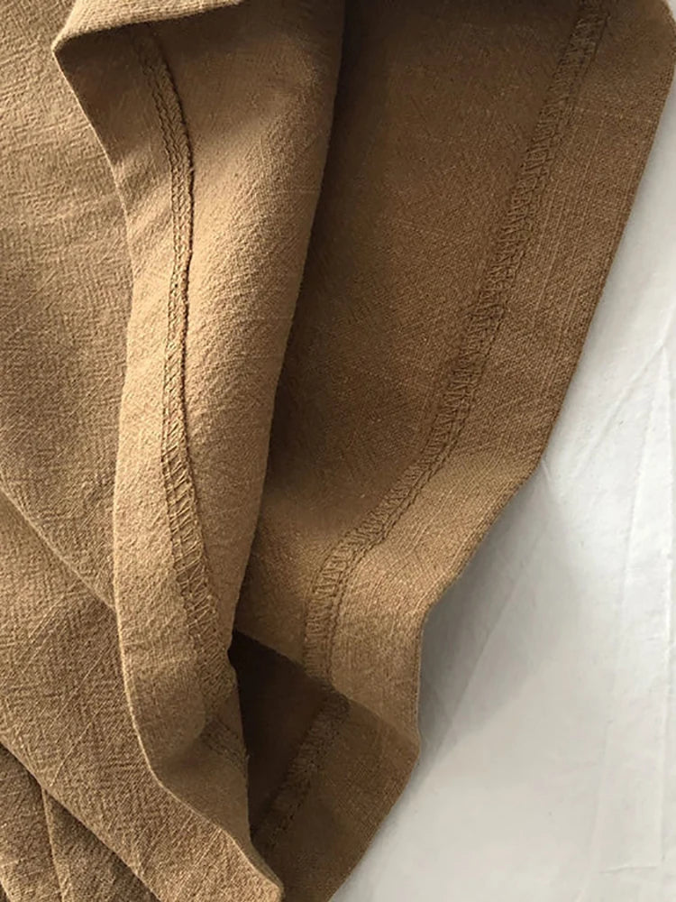 Fitshinling Line Cotton Shorts For Women 2024 New In Fashion Vintage High Waist Short Femme Clothing Solid Slim Pleated Pants