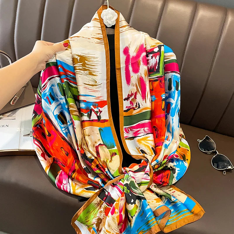 Large Silk Soft Scarf