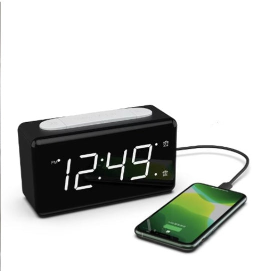 Hot Selling Digital Dual Alarm Clock Phone Replacement With Adjustable Brightness LED Desktop Clock