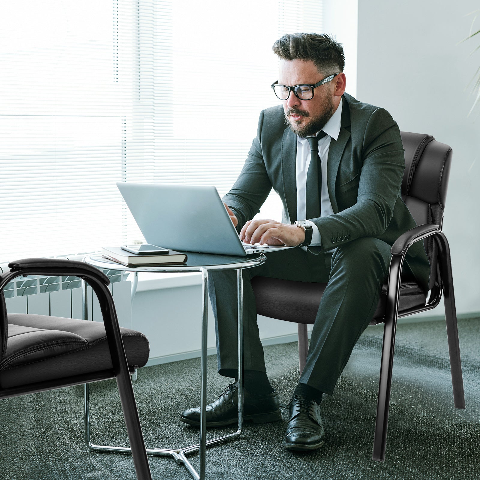 PU Leather Meeting Room Reception Chair