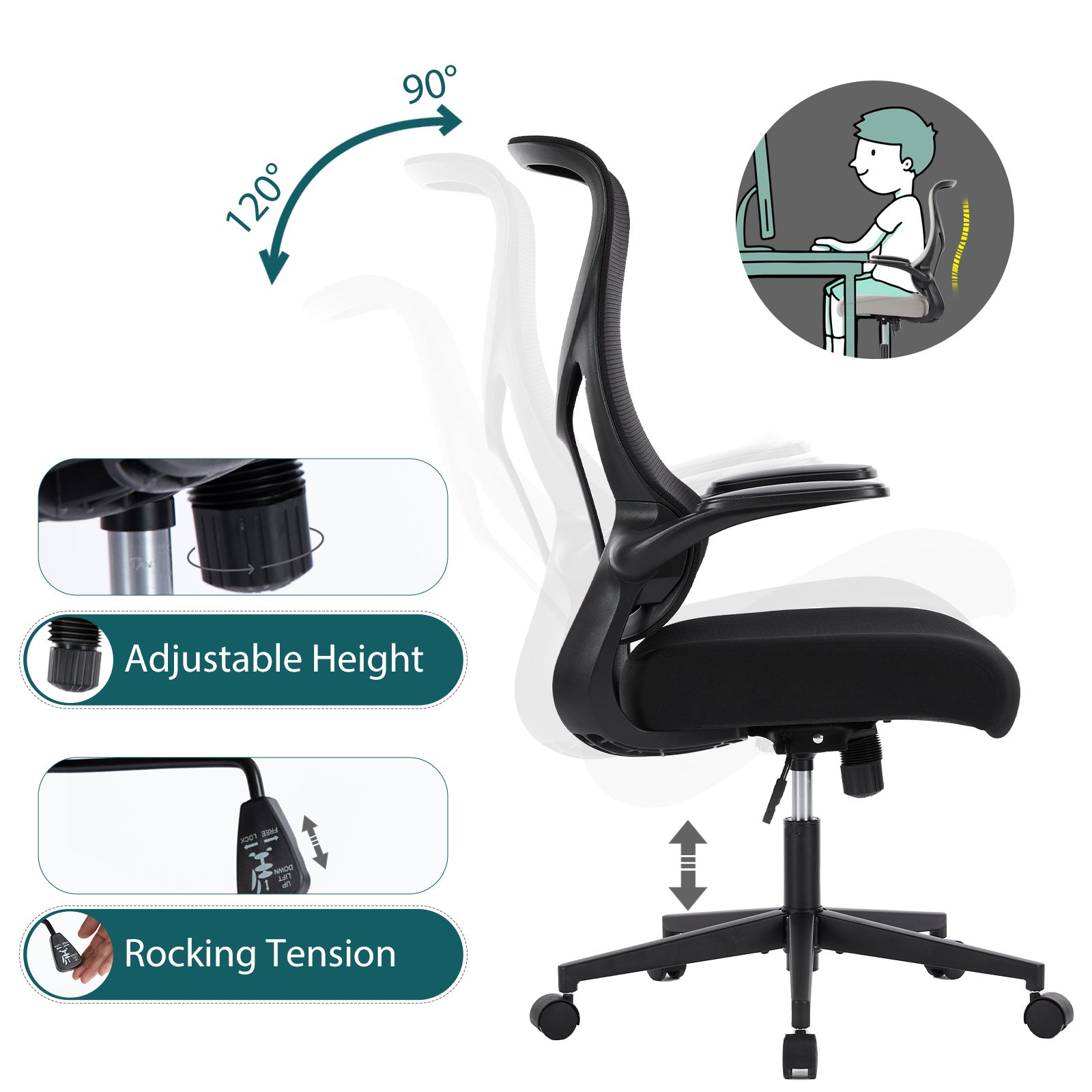 Ergonomic Computer Net Chair