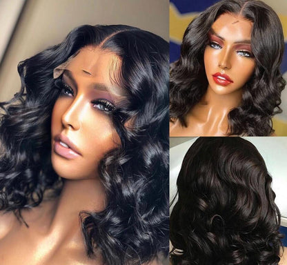 High Temp Silk Medium-Length Curly Wig