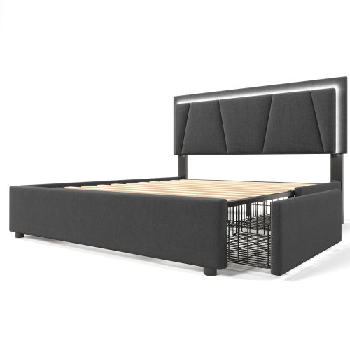 Wooden Storage Bed Bed Frame   Size  160cmx200cm