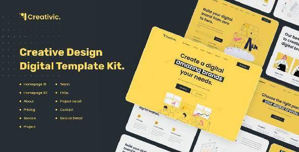 Creativic – Creative Agency Elementor Template Kit