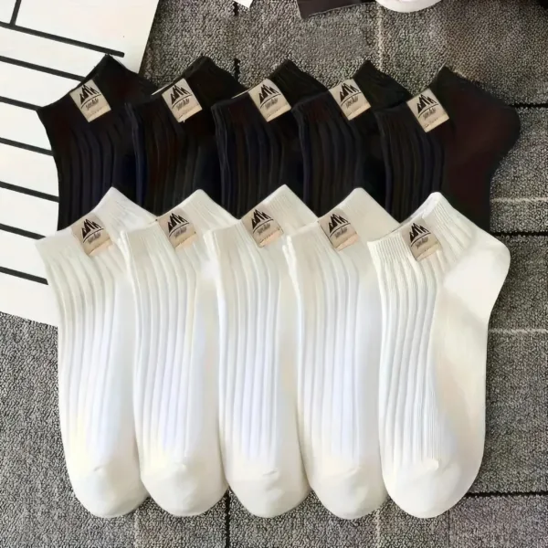 5 Pairs Snow Mountain Pattern Socks Soft Comfortable All-Match Men Women Casual Warm Crew Socks for Daily/Outdoor Wear