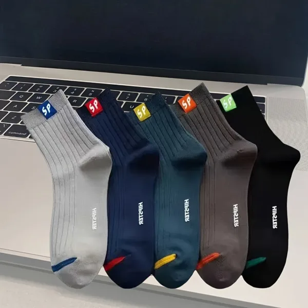5 Pairs Men's Anti-Odor Thick Long Socks - New Autumn Winter Thermal Socks | New Arrival/Thermal Series/Men's Long Socks