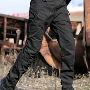 Military Tactical Pants Men's Cargo Trousers Casual Outdoor Waterproof Pants Multi-pocket Wear-resistant Breathable Workwear