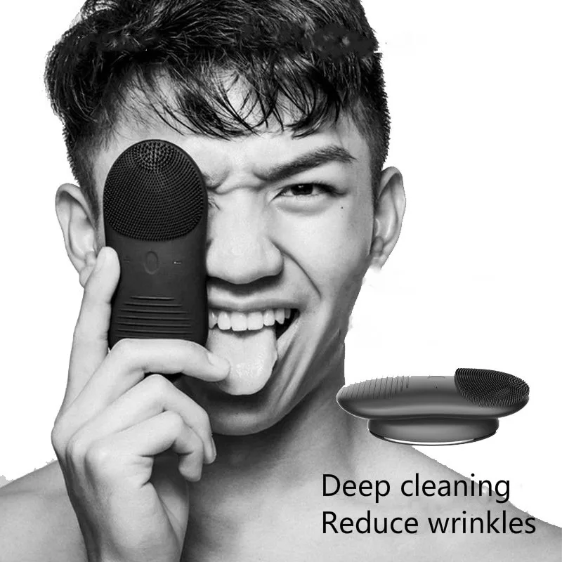 Silicone Face Brush Skin Care Tools Men And Women Face Cleansing Brush Waterproof Facial Cleansing Electric Face Scrub Brush - Image 11