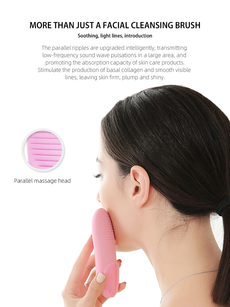 Silicone Face Brush Skin Care Tools Men And Women Face Cleansing Brush Waterproof Facial Cleansing Electric Face Scrub Brush - Image 17